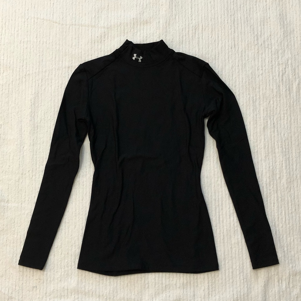 Under Armour | Black Mock-Neck Athletic Top